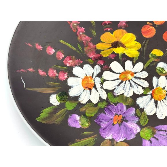 Vintage Hand Painted Plate w/ Floral Design - Anneliese Mees - Germany - 7.25" - Picture 4 of 7